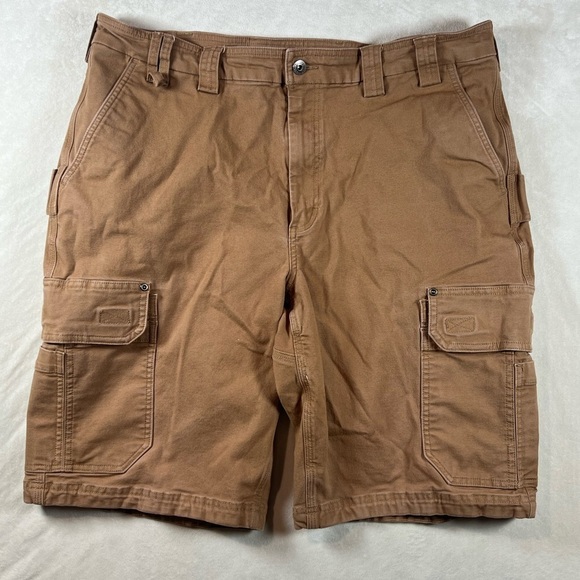 Duluth Trading Co 40W Flex Fire Hose Carpenter Cargo Shorts Duck Canvas - Picture 1 of 11